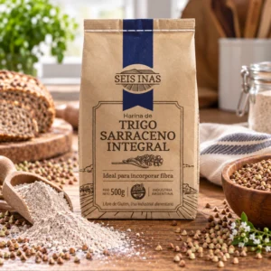 Harina de Trigo Sarraceno Integral – 500 g | Caja x 20 unidades