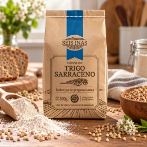 Harina de Trigo Sarraceno Blanco – 500 g | Caja x 20 unidades