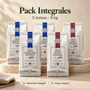 Pack Integrales – 5 kg | 3 sarraceno + 2 sorgo